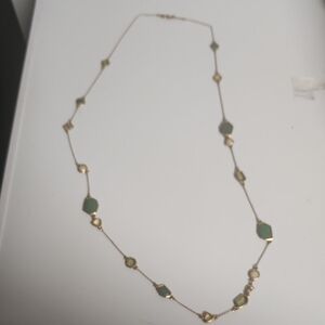 Elegant Gold and Green Necklace